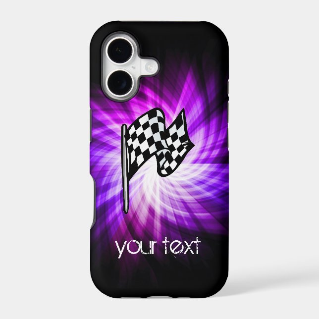 Chequered Flag; purple (Back)