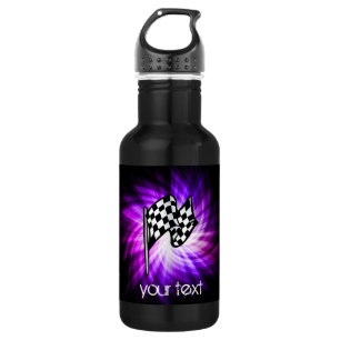 Chequered Flag; purple 532 Ml Water Bottle