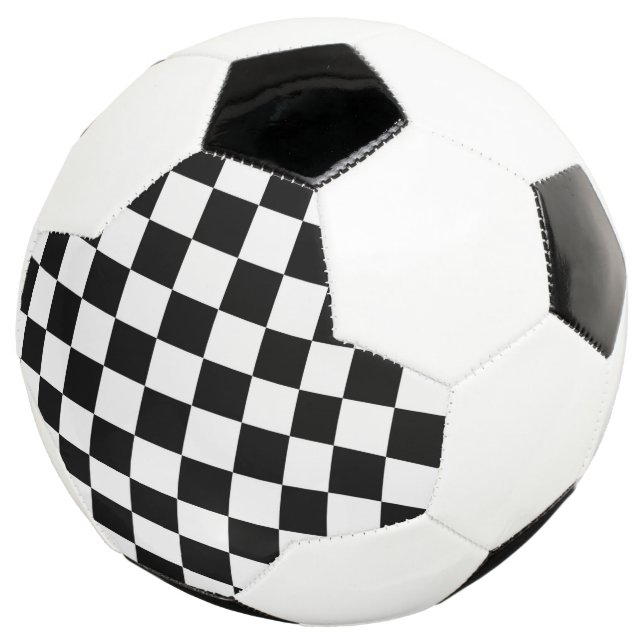Chequered Flag Soccer Ball (Three Quarter)