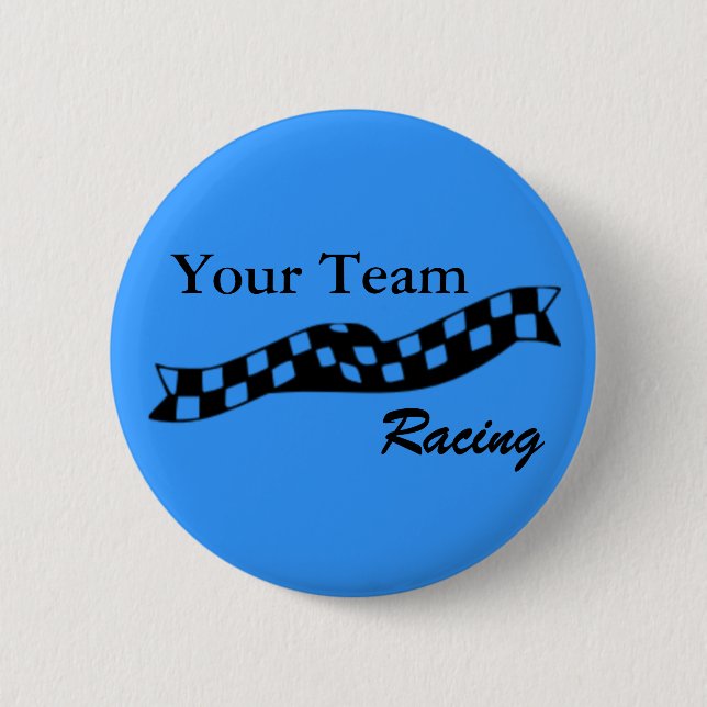 Chequered Flag Swoop Race Team Button (Front)