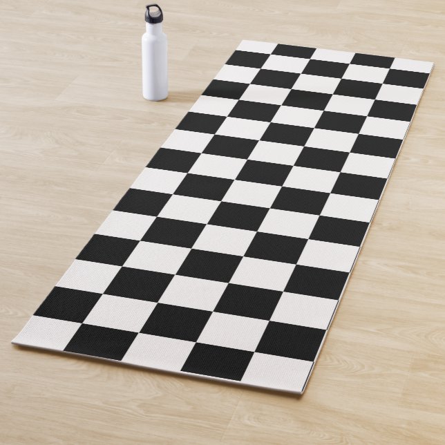 Chequered Flag   Yoga Mat (In Situ)