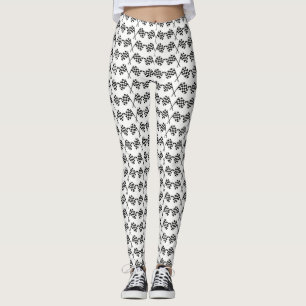 Chequered Flags Racing Finish Line Leggings