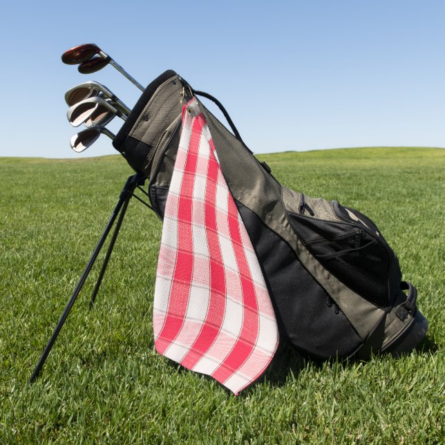 Chequered Golf Towel (Green)