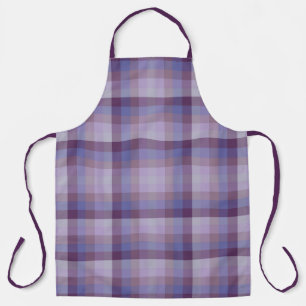 Chequered Grape Lavender Magenta Blue Purple       Apron