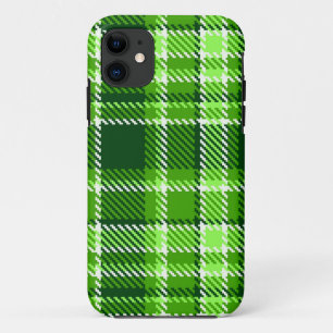 Chequered Green Colour Pattern iPhone 11 Case