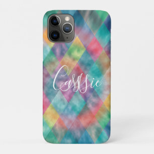 Chequered Harlequin Pale Rainbow  Case-Mate iPhone Case