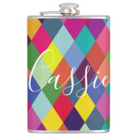 Chequered Harlequin Rainbow Thermal Tumbler