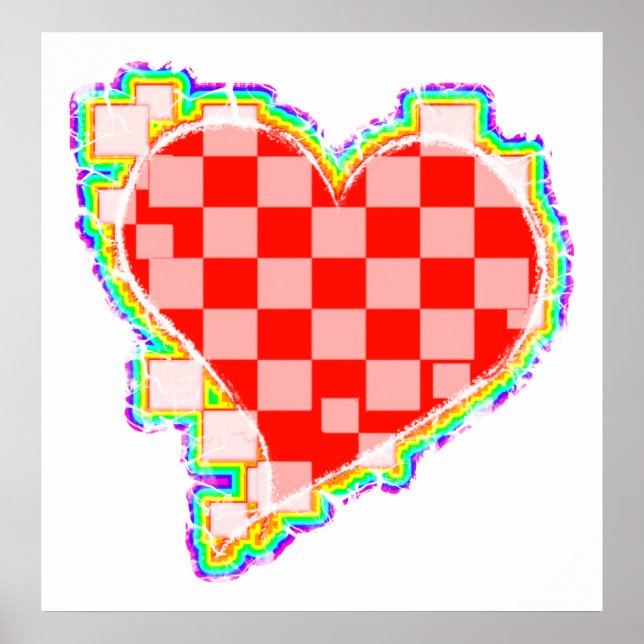 chequered heart. v2. poster (Front)