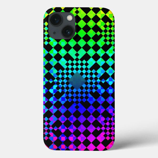 Chequered Illusion by Kenneth Yoncich Case-Mate iPhone Case (Back)