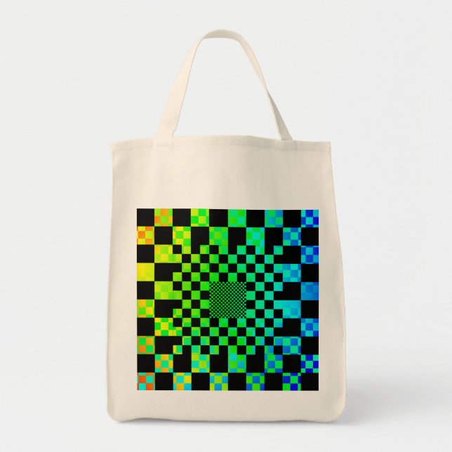 Chequered Illusion by Kenneth Yoncich Tote Bag (Front)