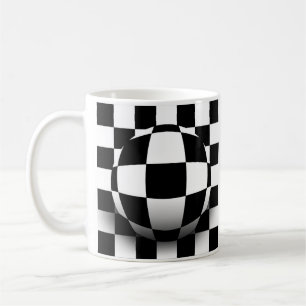 Chequered Illusion Coffee Mug