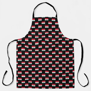 Chequered Iraq Flag Pattern  Apron