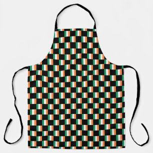 Chequered Ireland Flag Pattern Apron