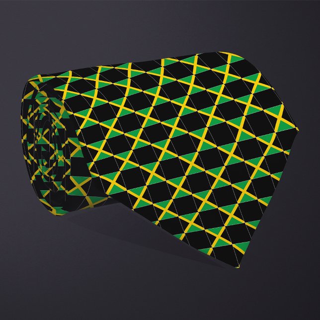 Chequered Jamaica Flag Pattern  Tie (Creator Uploaded)