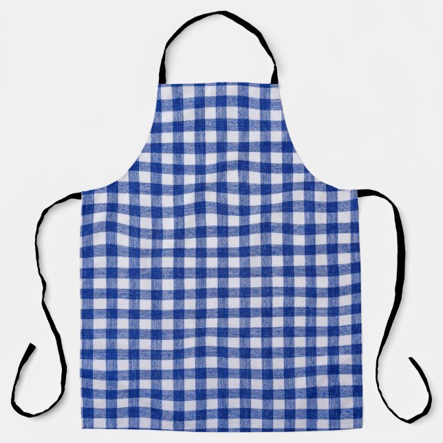 Chequered kitchen cloth. Well seen pattern and tex Apron (Front)