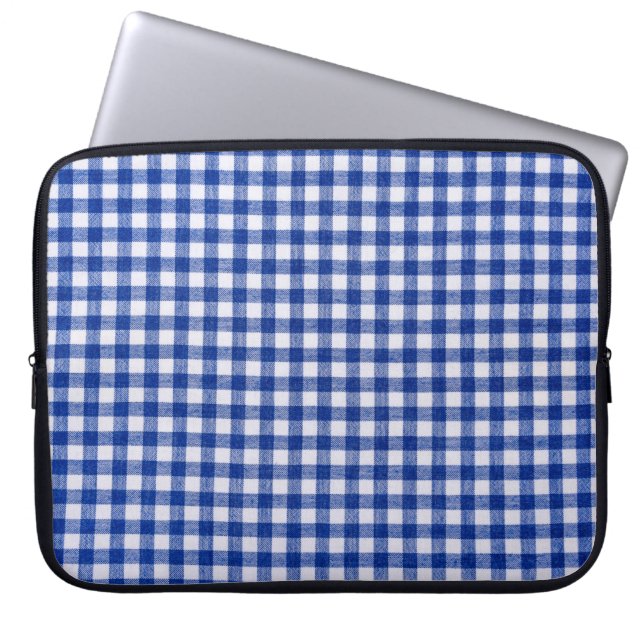 Chequered kitchen cloth. Well seen pattern and tex Laptop Sleeve (Front)