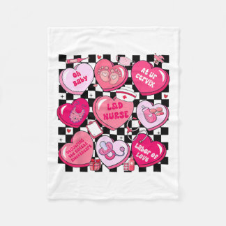 Chequered Labour And Deliver Oh By1  Fleece Blanket