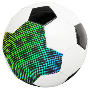 Chequered Lattice Fence by Kenneth Yoncich Soccer Ball