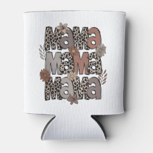 Chequered Leopard Race Funny Mum Race Mummy Can Cooler