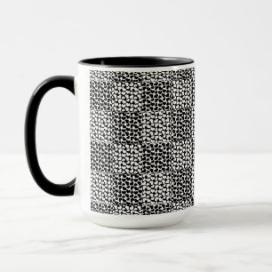 Chequered Love in Black and White Mug