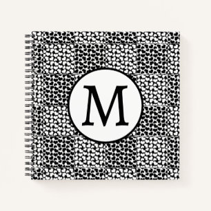 Chequered Love in Black and White Notebook