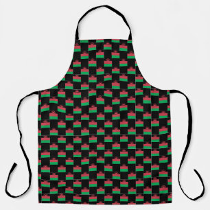 Chequered Malawi Flag Pattern Apron