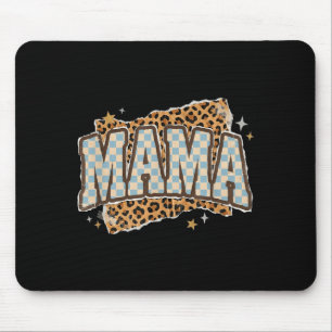 Chequered Mama Leopard Mothers Day New Mum Life Mouse Pad