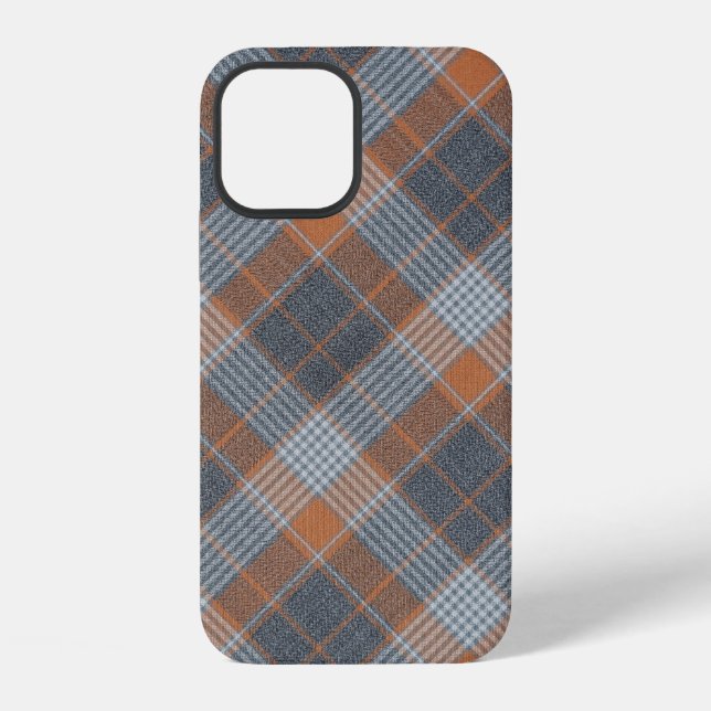 Chequered material tartan pattern textile texture  iPhone case (Back)