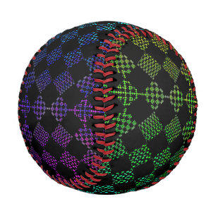 Chequered Moire by Kenneth Yoncich Baseball