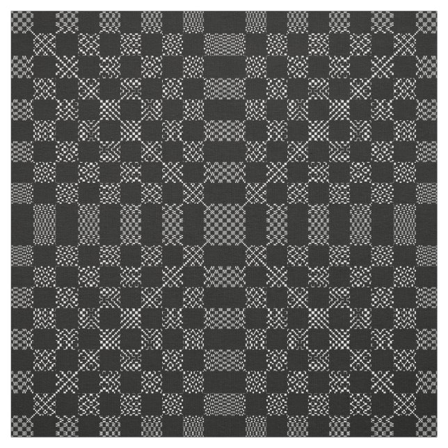 Chequered Moire by Kenneth Yoncich Fabric (Swatch)