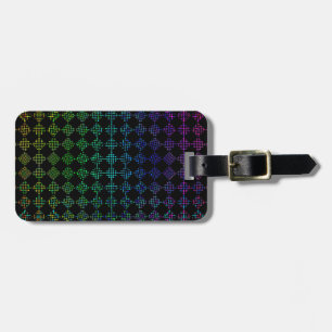 Chequered Moire by Kenneth Yoncich Luggage Tag
