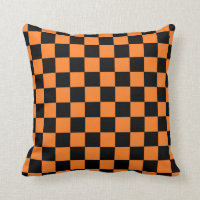 Chequered Orange and Black