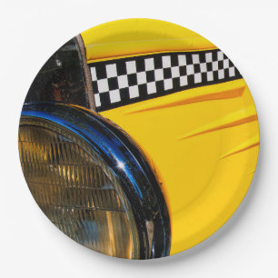 Chequered Past Paper Plate