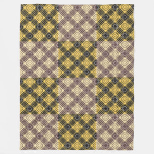 Chequered Pattern.02 Fleece Blanket