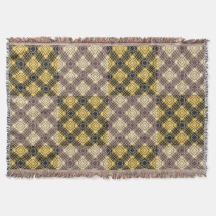Chequered Pattern.02 Throw Blanket