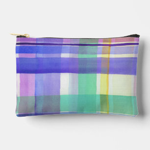 Chequered Pattern Accessory Pouch