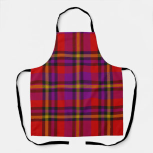 chequered pattern All-Over Print Apron