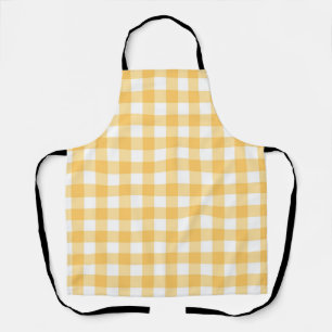 Chequered pattern apron