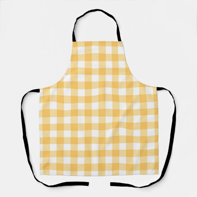 Chequered pattern apron (Front)