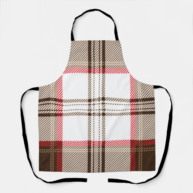 Chequered pattern apron (Front)