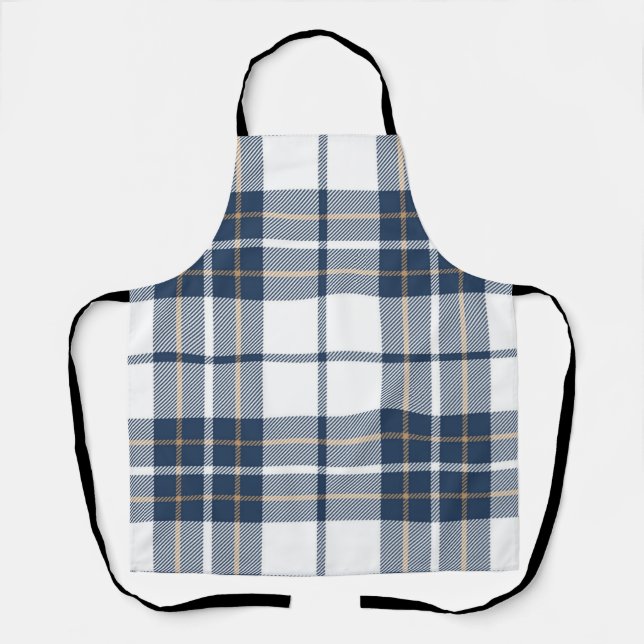 Chequered pattern apron (Front)