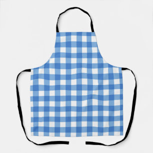 Chequered pattern apron