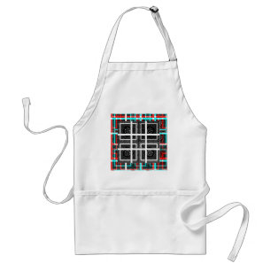 Chequered Pattern Art Print Standard Apron