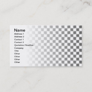 Chequered Pattern Business Card