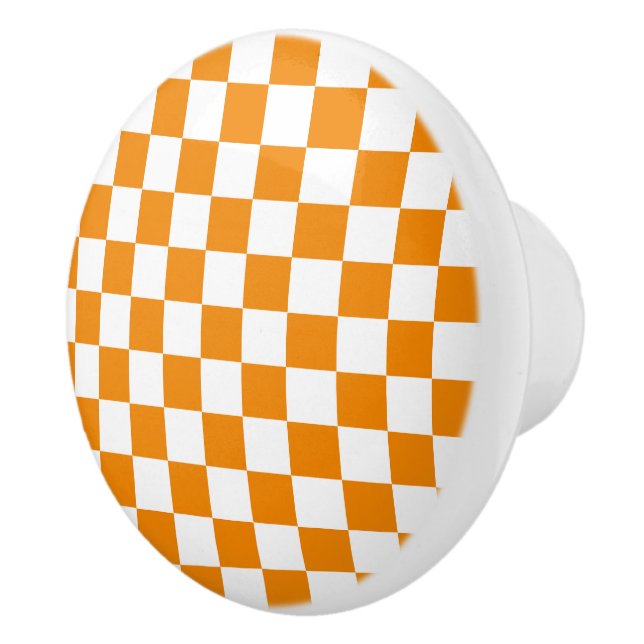 Chequered Pattern Ceramic Knob (Right)