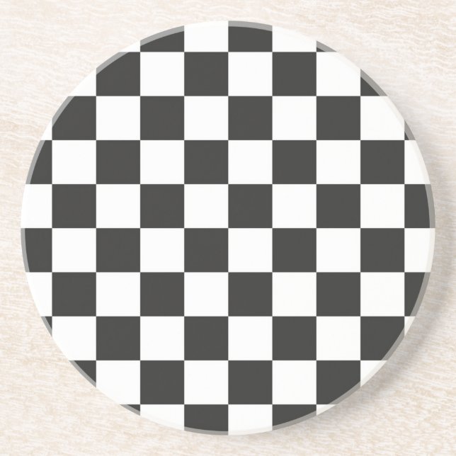 Chequered pattern coaster (Front)