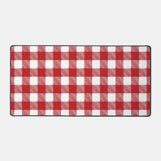 Chequered pattern desk mat (Front)