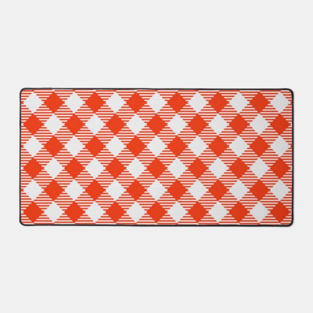 Chequered pattern desk mat (Front)