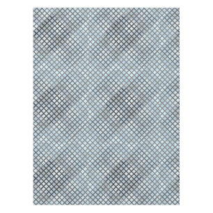 Chequered pattern diagonal grey 02.w Lblue BG Tablecloth
