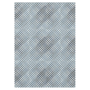Chequered pattern diagonal grey 02.w Lblue BG Tablecloth
